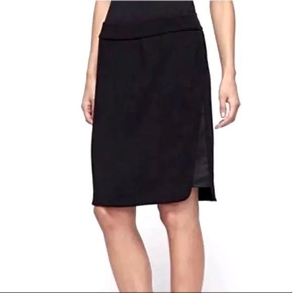 Eileen Fisher Dresses & Skirts - Eileen Fisher Tropical Suiting Silk Panel Skirt Sz Lg